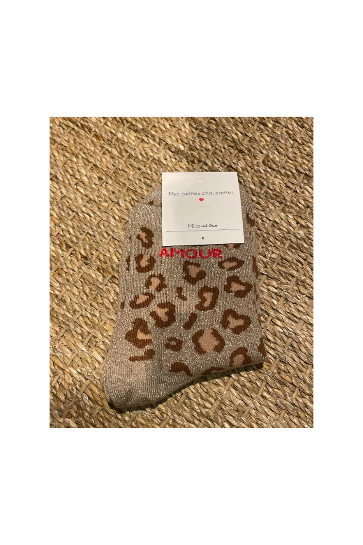 Chaussettes Amour Léopard