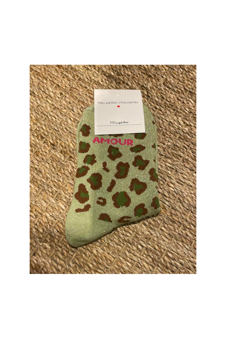 Chaussettes Amour Léopard