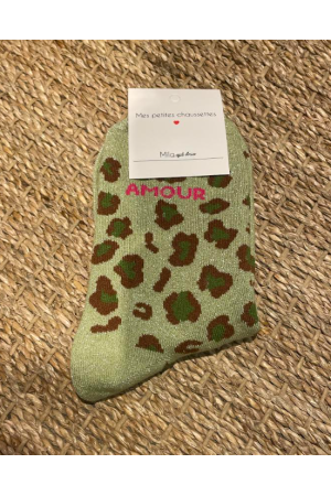 Chaussettes Amour Léopard