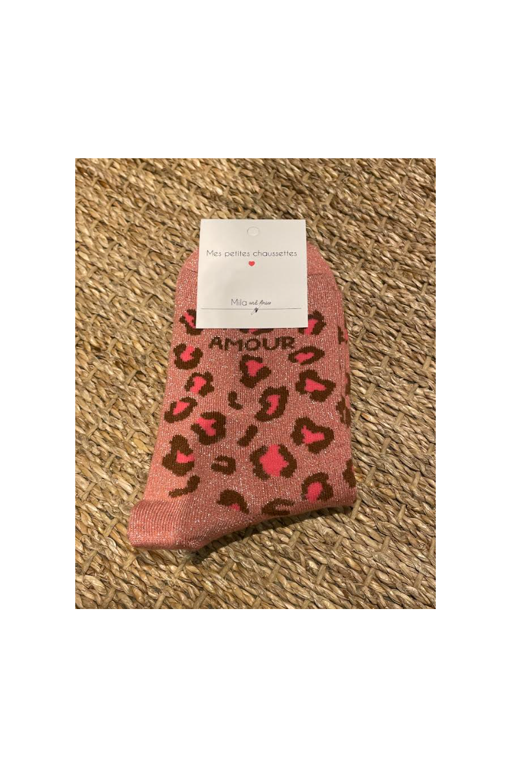 Chaussettes Amour Léopard