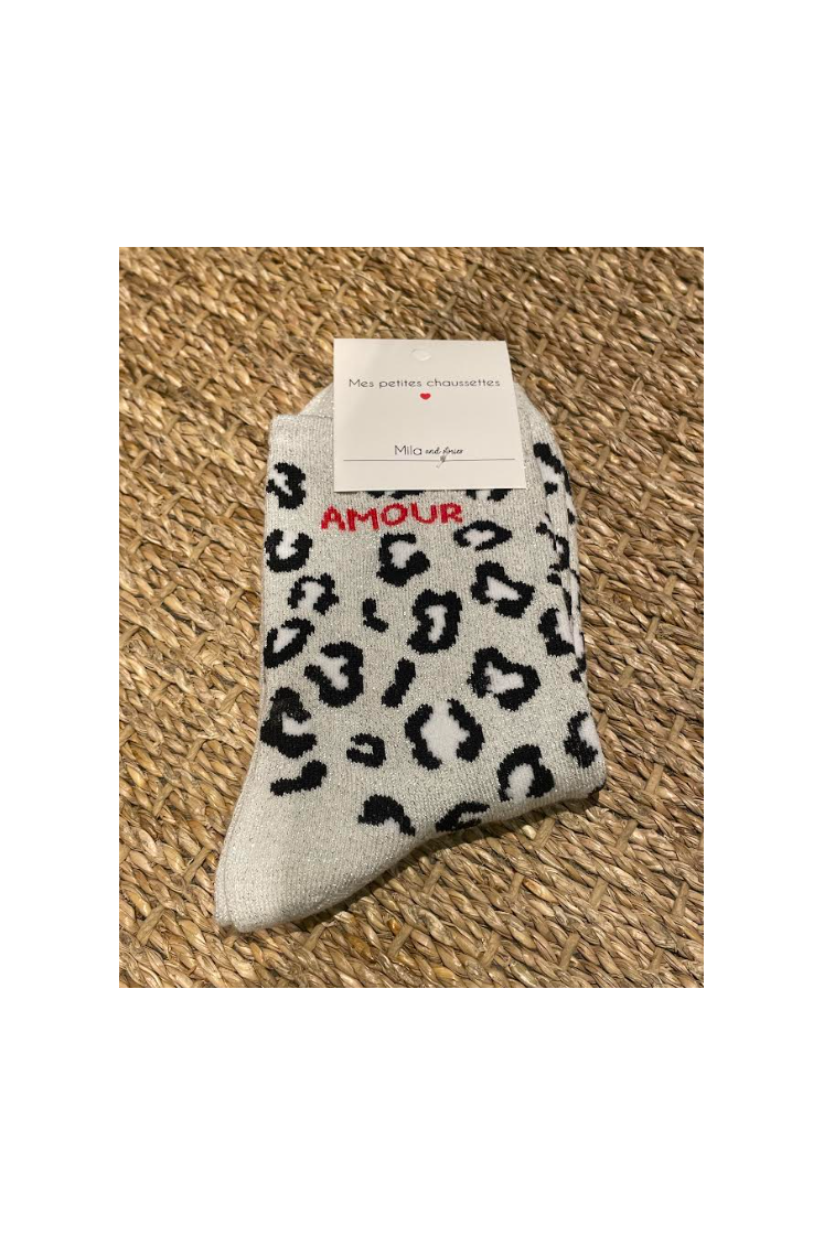 Chaussettes Amour Léopard
