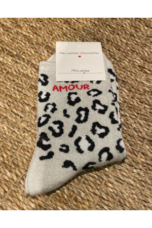 Chaussettes Amour Léopard