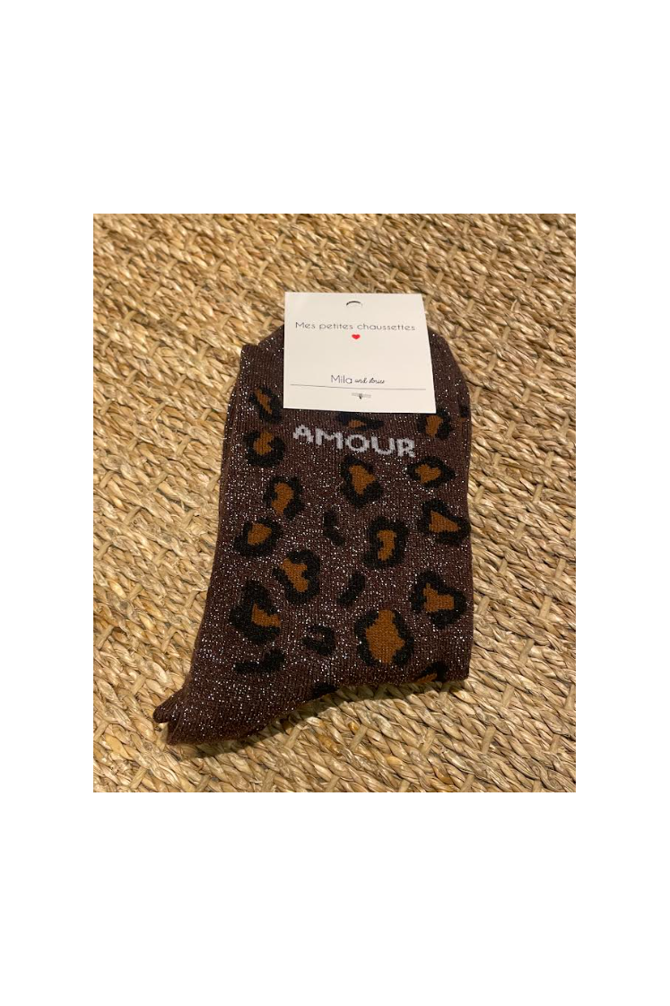 Chaussettes Amour Léopard