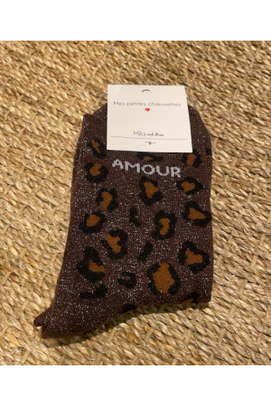 Chaussettes Amour Léopard
