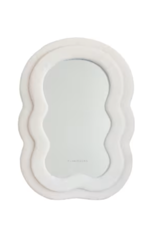 Miroir Mural Asymétrique 70x50x4cm Beige