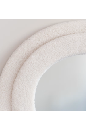 Miroir Mural Asymétrique 70x50x4cm Beige