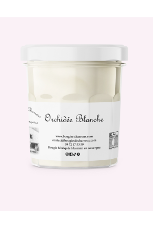 Bougie Orchidée blanche
