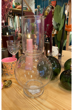 grand vase boule nordique transparent