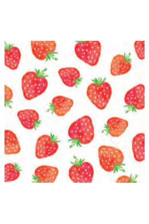 Serviettes de table strawberries