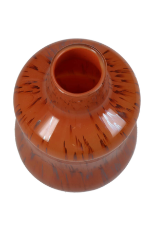 Vase orange 8x8x14cm