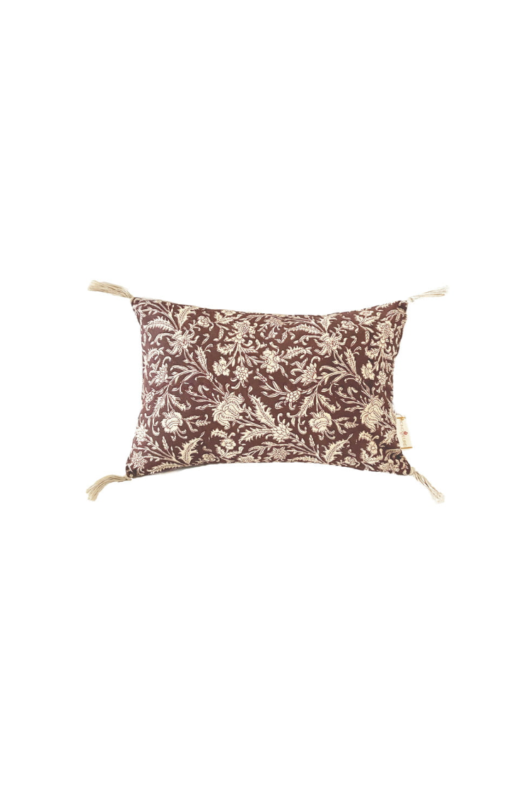 HOUSSE COUSSIN AVEC GARNISSAGE - 20X30 - FLOWER - TOMETTE