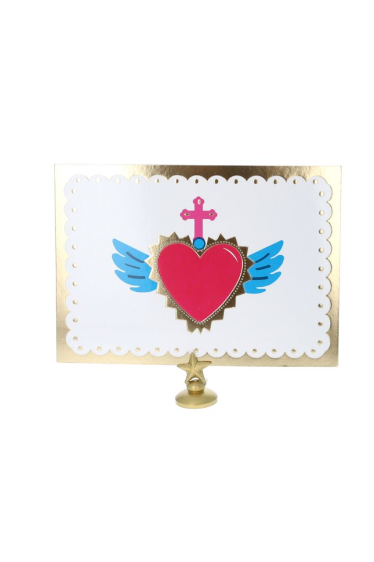 Carte coeur ex voto