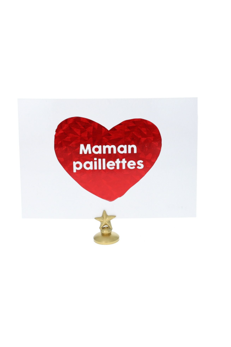 Carte Maman paillettes