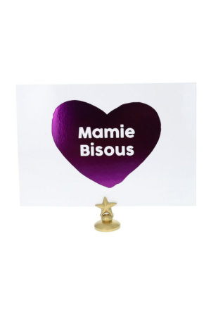 Carte Mamie bisous