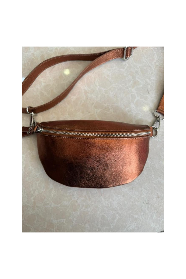 Sac banane en cuir Victorine