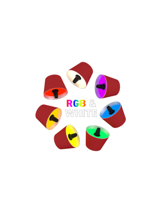 Lampe bouteille à accumulateur RGBW coloré
