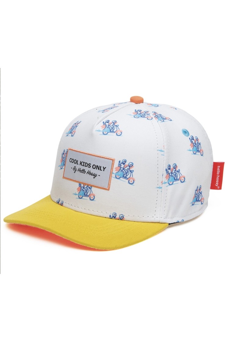 Casquette freedom blanc jaune