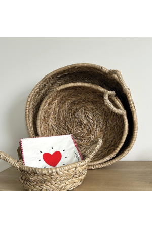 Serviette papier cœur rouge x20