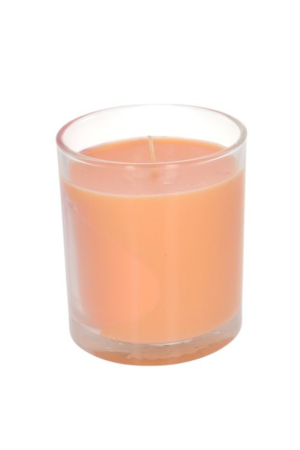 Bougie cœur rose à la fleur d'oranger